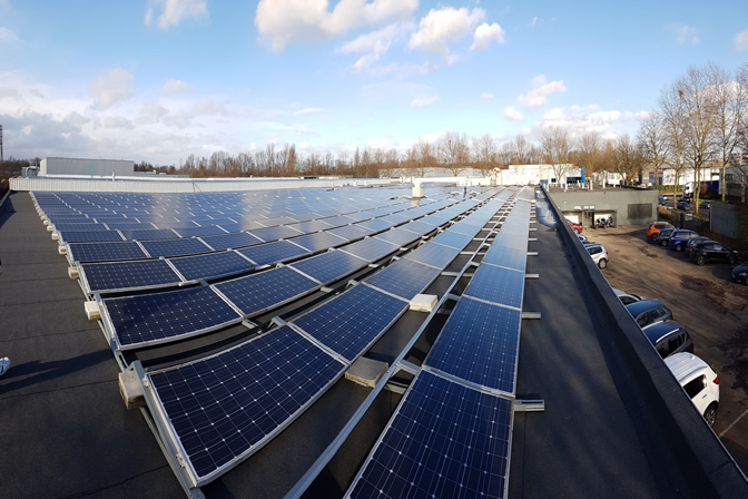 Industriële zonnepanelen